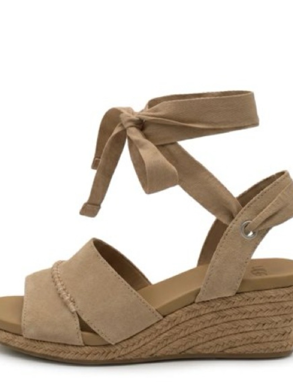 Authentic NWOT Taia Ankle Straps Espadrille Wedge Sandals UGG - Picture 8 of 8